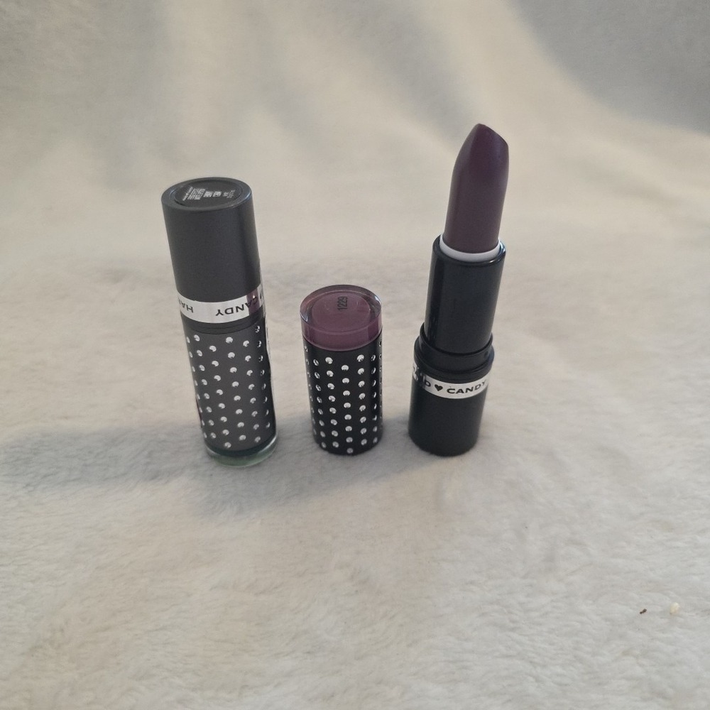 Hard Candy Fierce Effects Matte Lipstick 2pc Lot - Envy 1264 & Purple Reign 1229 - Picture 2 of 4